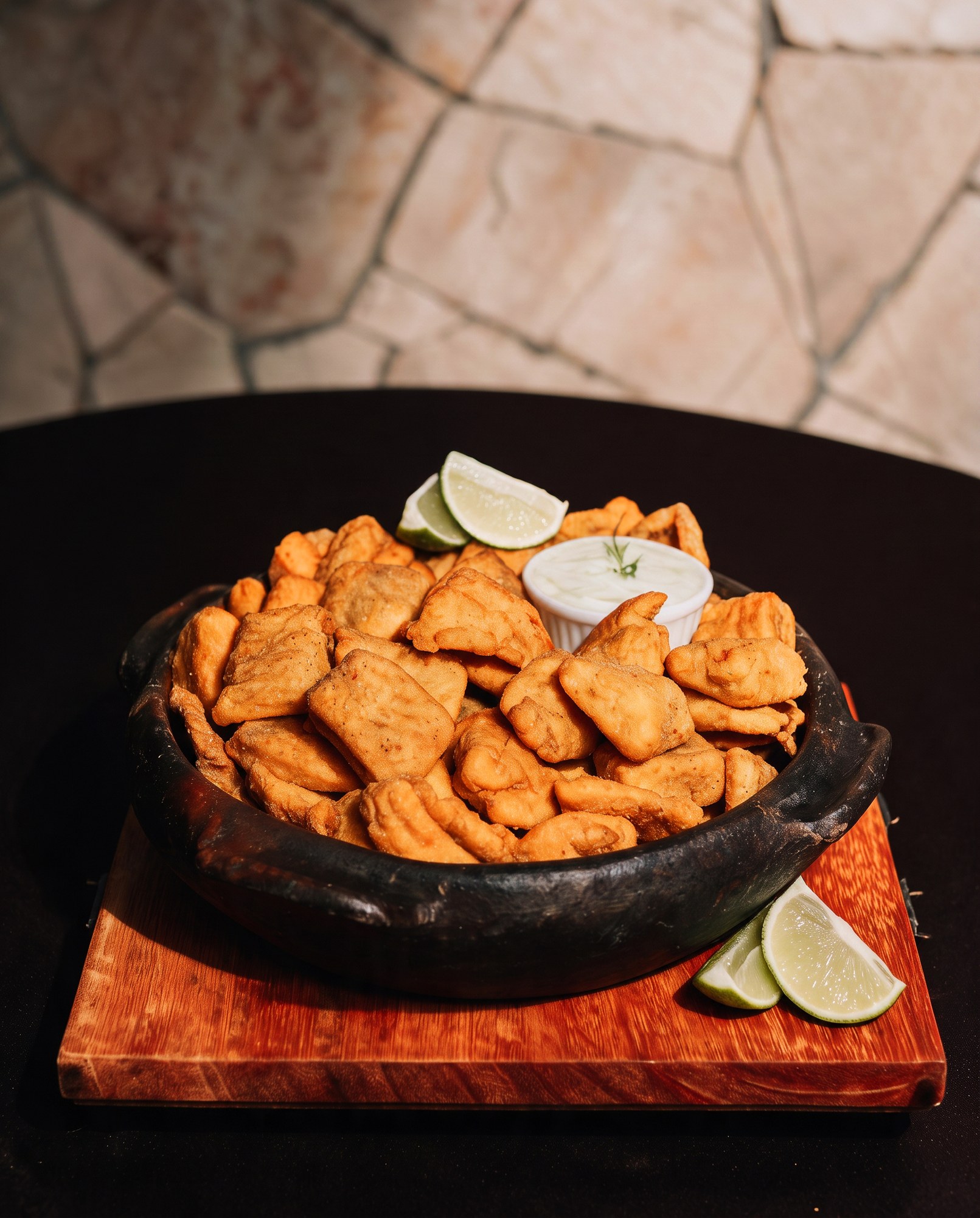 Tilápia Frita, do empreendimento Sushi Bar e Restaurante, para o Sabores do Caparaó em Irupi.