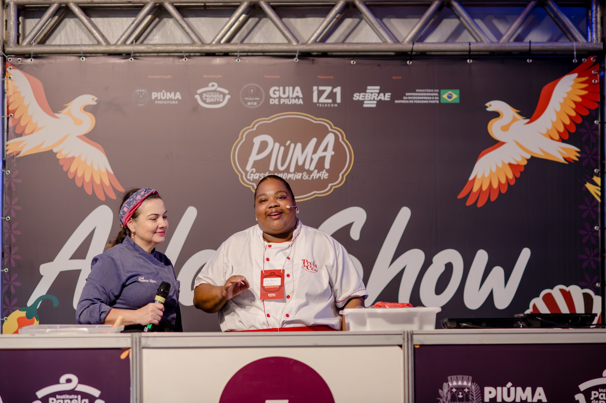 Gastronomia e troca de conhecimentos nas aulas-show.